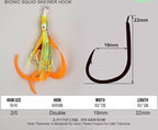 Squid-Style Slow Pitch Jig with Double Hooks – product photo