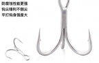 Barbed Anti-Rust Treble Hooks, Sizes #4–#18 – product photo