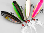 Floating Popper Lure, 9 g (0.3 oz), Feather Treble Hook – product photo