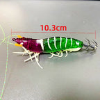 Glow Rocket Shrimp Squid Jigs, Wood & Crystal Shrimp – product photo