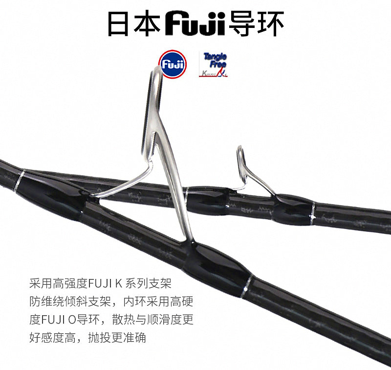 Boat Jigging Rod, 1.9 m (6'3"), 30–120 g Jigs, 2-Piece – product photo