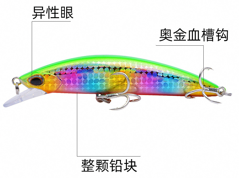 Long Cast Sinking Minnow Lure, 30 g (1.1 oz), 10.2 cm (4 in) – product photo
