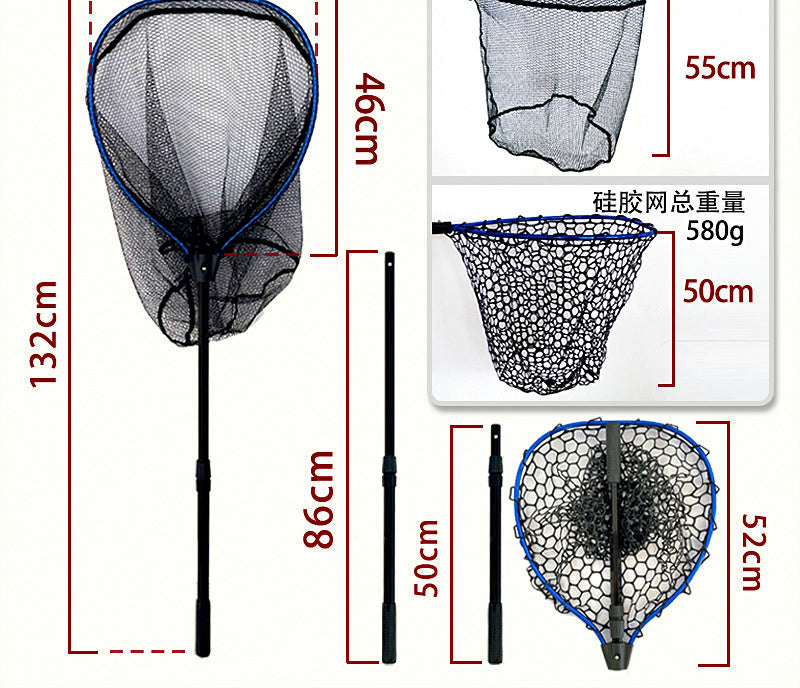 Telescoping Landing Net, Aluminum 2-Section, 132 cm (52 in) – product photo