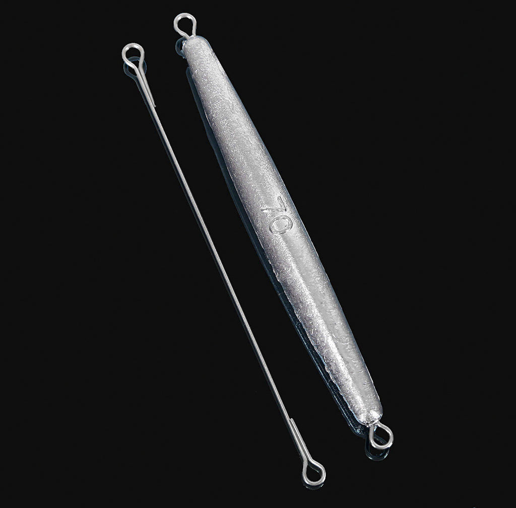 Long Cylinder Sinker, Double Eye Ring, 1–3.5 oz (30–100 g) – product photo