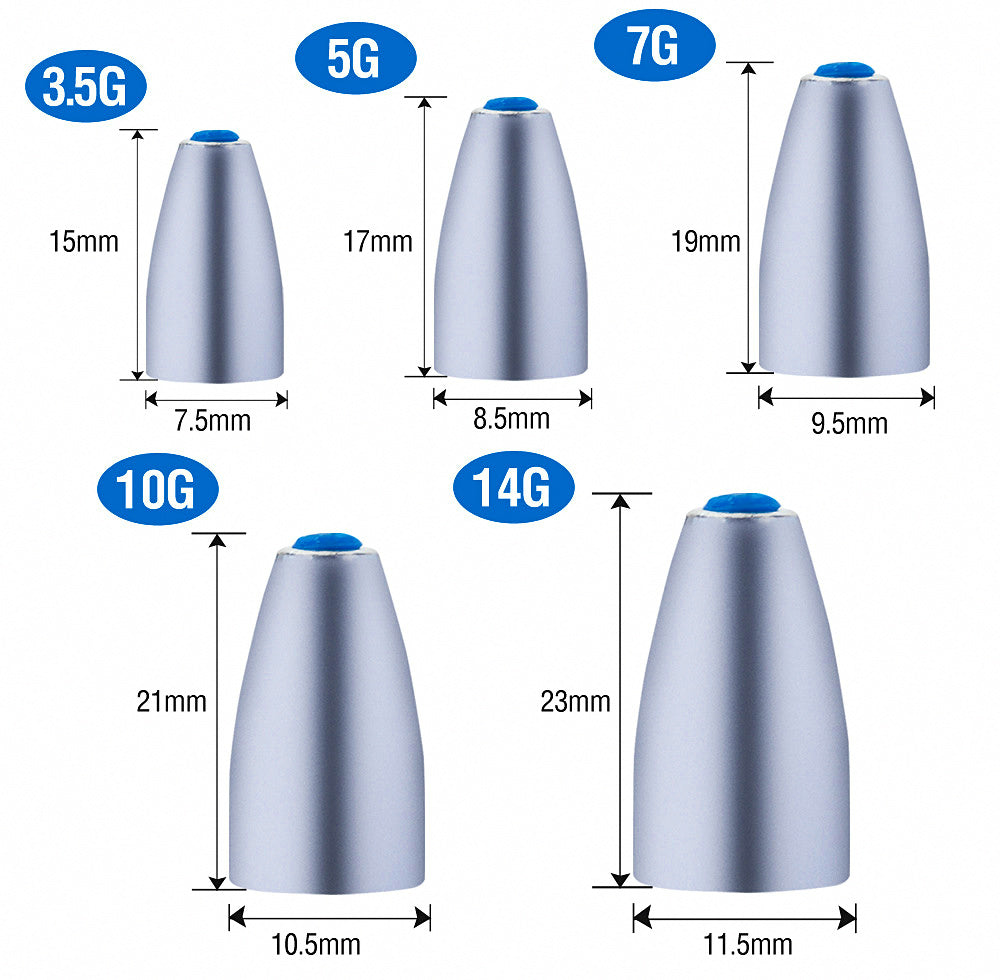Alloy Bullet Weight Texas Rig Sinker, 3.5–14 g (1/8–1/2 oz) – product photo
