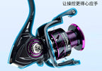 Carbon Frame Spinning Reel, 10 Bearings, Sizes 1500–7000 – product photo
