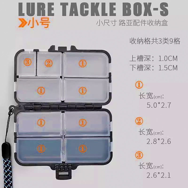 Double-Layer Mini Tackle Box for Small Lures & Hooks – product photo
