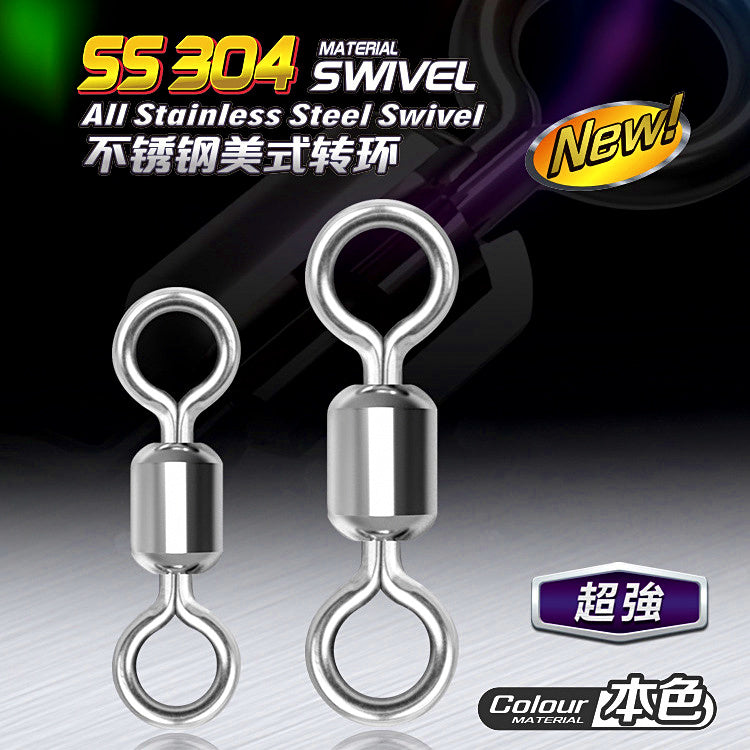 Stainless Steel Barrel Swivels, Sizes 2–14 – product photo