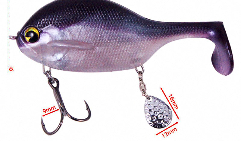 Weighted Bluegill Swimbait with Spoon, 100 mm, 31 g (1.1 oz) – product photo