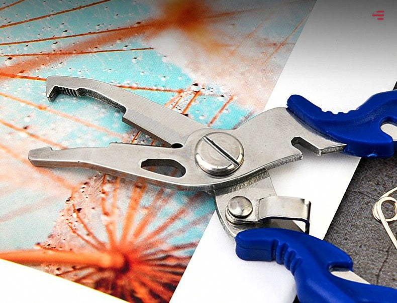 Multi-Function Fishing Pliers with Line Cutter & Split Ring Opener – product photo