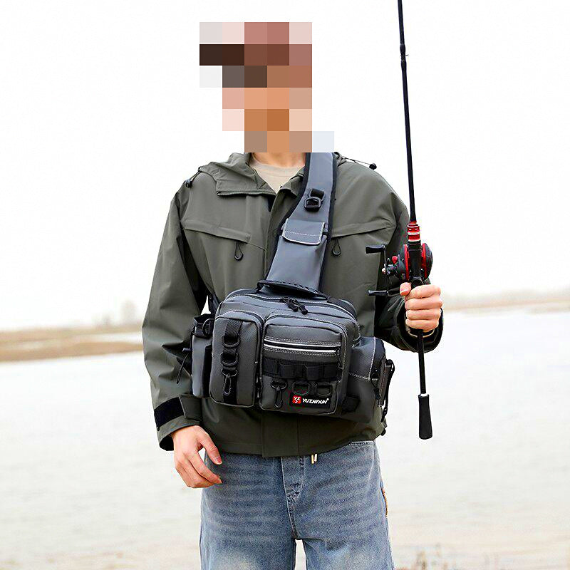 Waterproof Fishing Tackle Waist/Shoulder Bag, PVC or Oxford – product photo