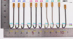 Barbed Eel Hooks, Threaded Rotating Head – product photo