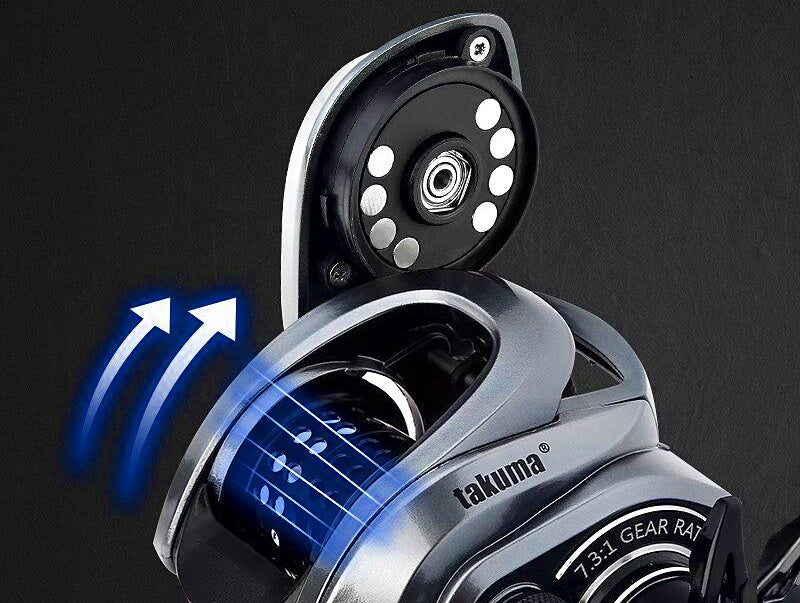 Round Baitcasting Reel, Left or Right Hand, Multiple Models – product photo