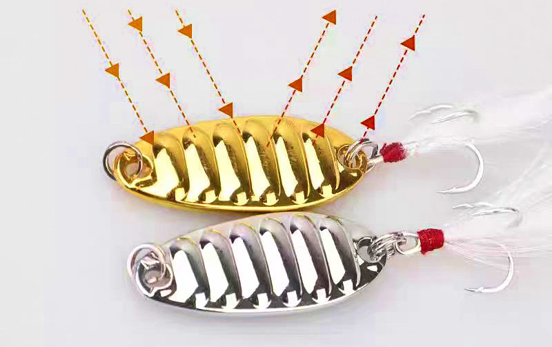 Flat Vibrating Casting Spoon, Single Hook, 5–20 g (0.18–0.71 oz) – product photo