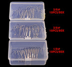Wide Gap Offset Worm Hooks, Barbed, 10 Pack, 1/0–3/0 – product photo