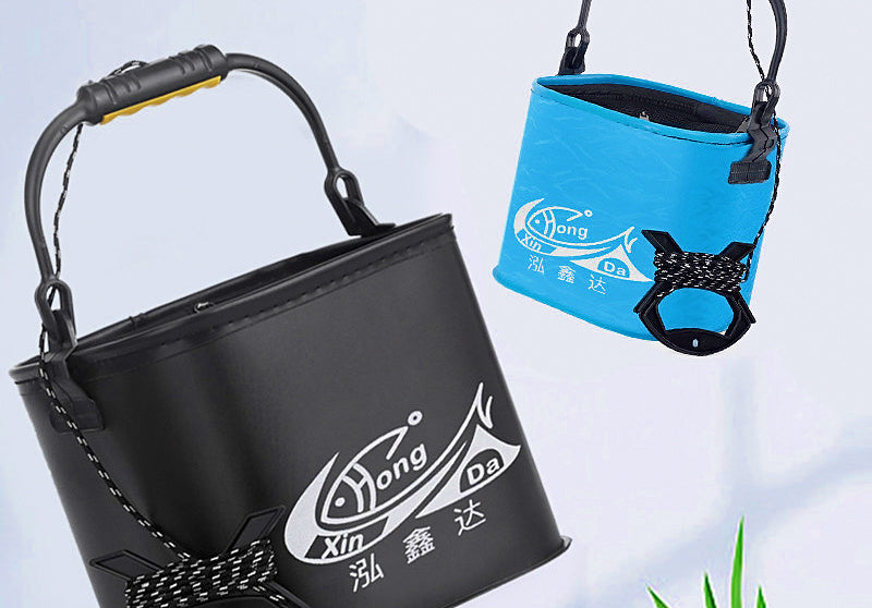 Collapsible Square EVA Fishing Bucket, 18–24 cm (7.1–9.4 in) – product photo
