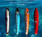Wooden Popper Pencil Lure, 16 cm (6.3 in) 45 g (1.6 oz) – product photo