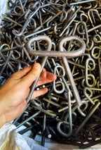 Custom Bent Round Steel Hook, V/D/Square Ring Link Hook – product photo