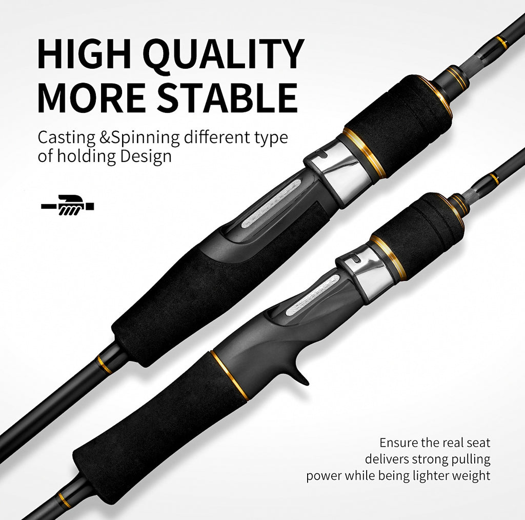 Slow Pitch Jigging Rod, Solid Carbon, 1-Piece, 1.8-1.98 m – product photo