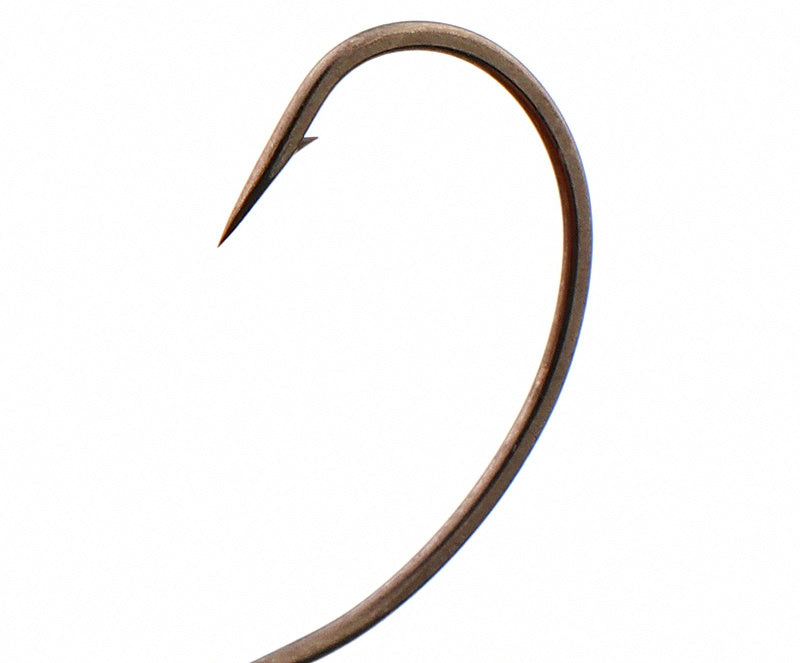 Teflon Coated Wacky Rig Hooks, Barbed, 10 Pack – product photo