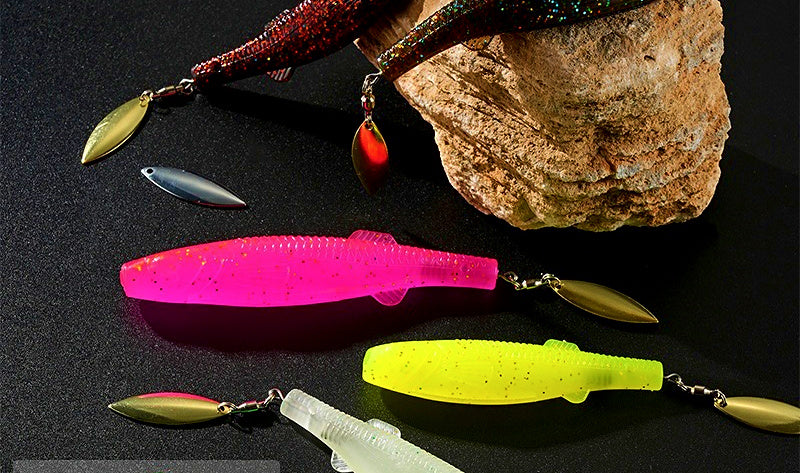 T-Tail Soft Swimbait with Sequin, 12–14 cm (4.7–5.5 in), 2-Pack – product photo