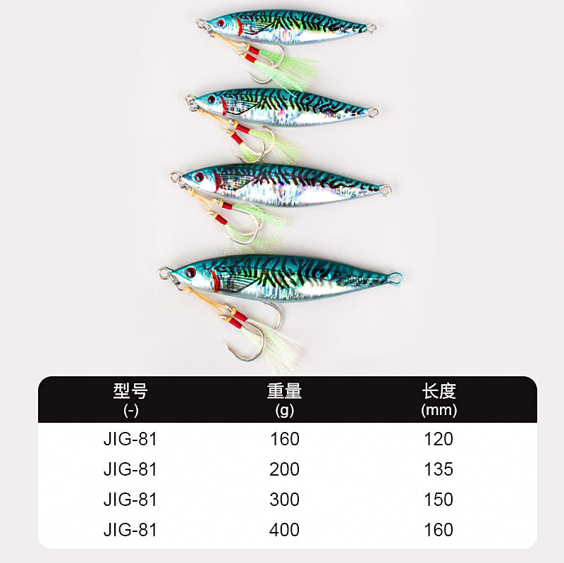 Slow Pitch Jig, 160–400 g (5.6–14.1 oz) – product photo