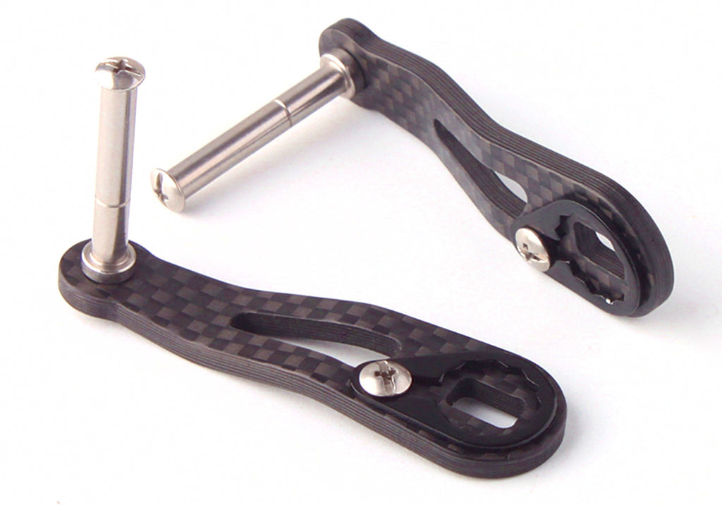 Carbon Fiber Baitcasting Reel Handle, Short Single Arm – product photo