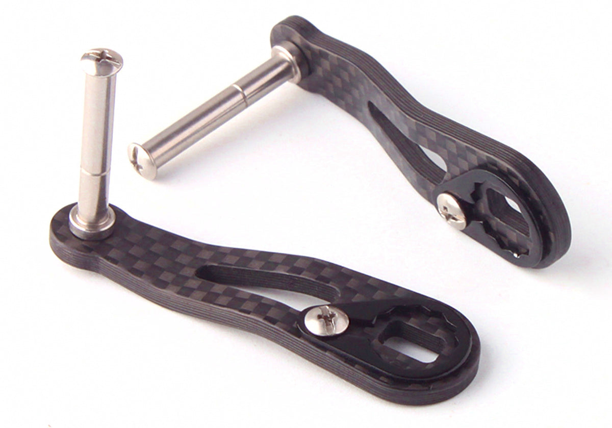 Carbon Fiber Baitcasting Reel Handle, Short Single Arm – product photo