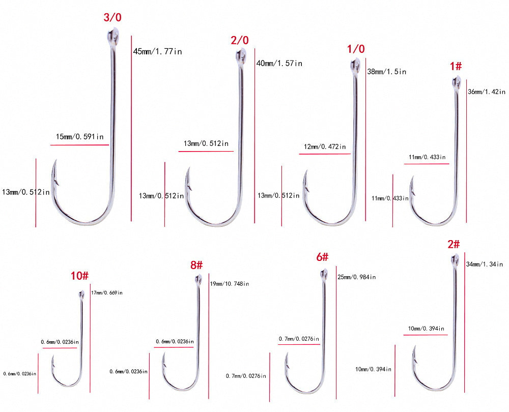 Aberdeen Long Shank Baitholder Hooks, Barbed, 1000 pcs – product photo