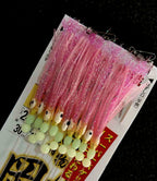 Squid-Style String Hook Rig, 9 Hooks, Size 2–4 – product photo