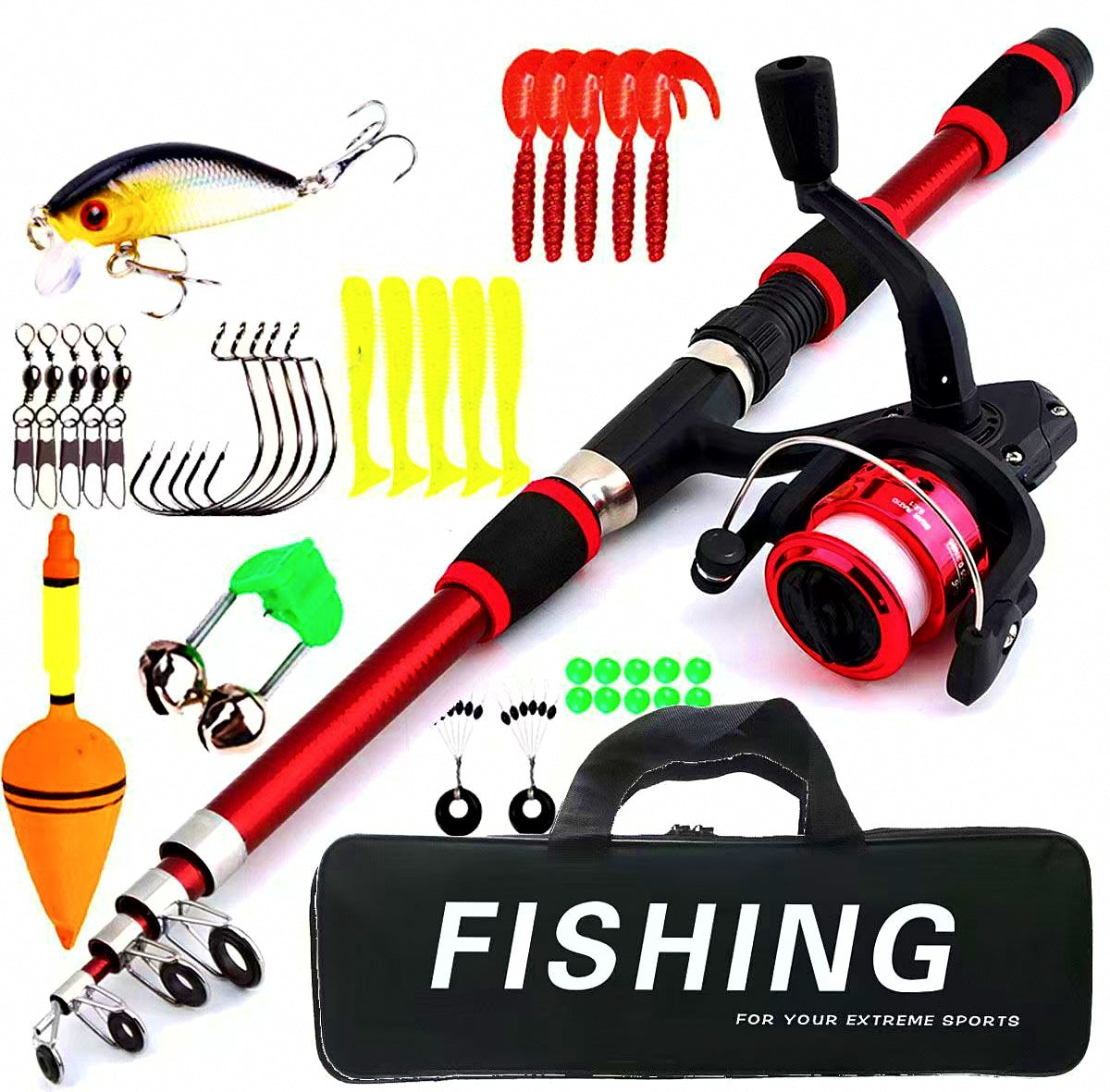 Fiberglass Telescopic Boat Rod, 1.8 m (5.9 ft), Soft Action – product photo