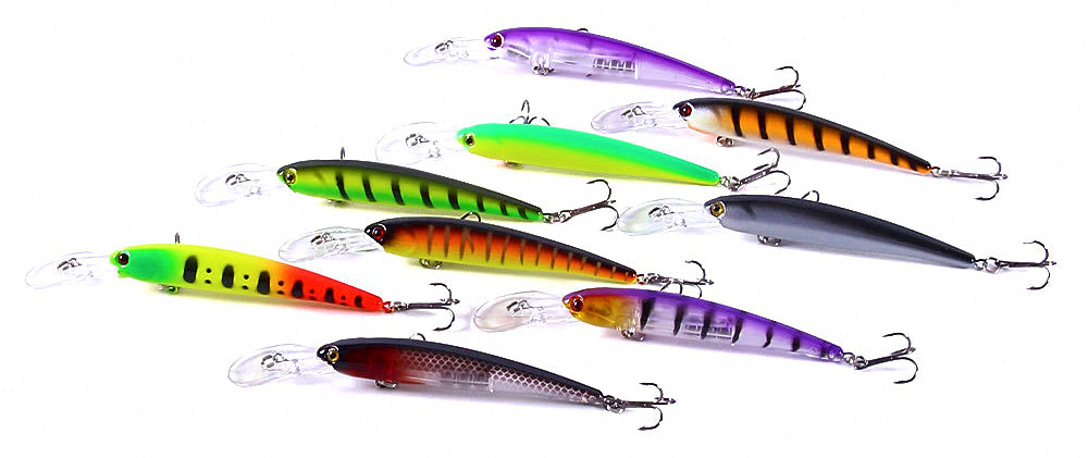 Long Lip Minnow Lure, 12.5 cm (4.9 in), 11 g (0.39 oz) – product photo