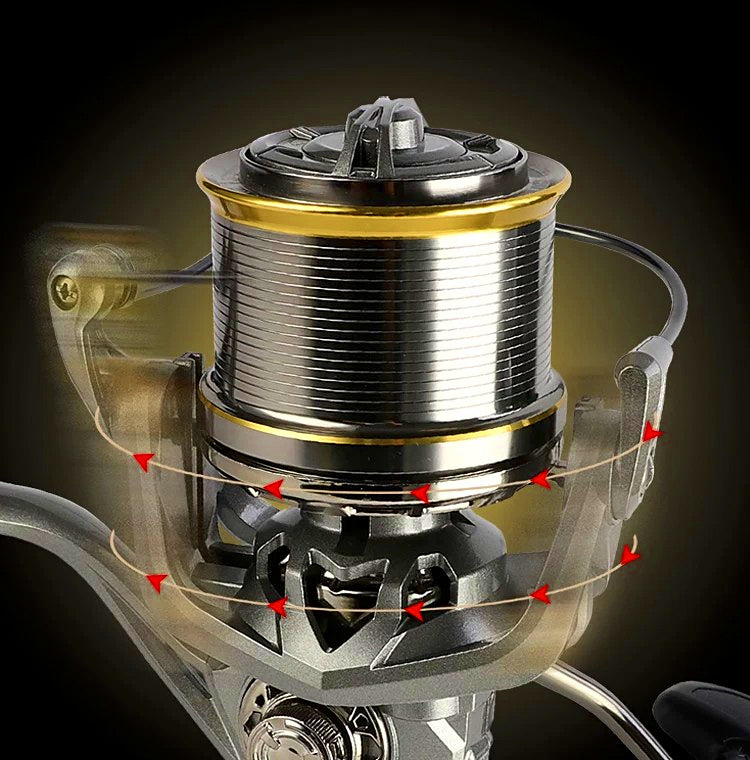 Long Distance Casting Spinning Reel, Aluminum Frame, 18 BB – product photo