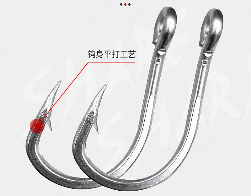 Heavy Duty Stainless Steel Hook Set, 25-Pack Barbed Hooks – product photo