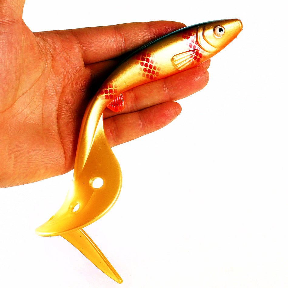 Saltwater Soft Plastic Swimbait, Curly or T-Tail, 16.5/19 cm – product photo