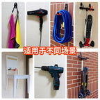 Heavy-Duty Metal Wall Hooks, Adhesive or Screw Mount – product photo