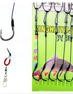 5-Hook Bait Rig with Barbed Hooks, Iseni/Maruseigo, #3–#20 – product photo