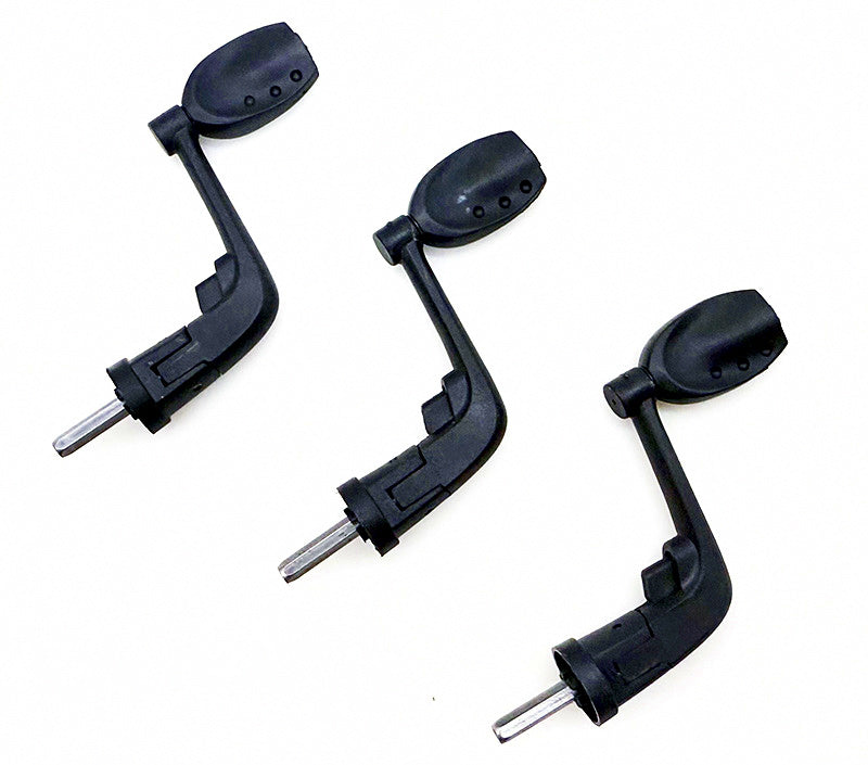 Folding Reel Handle, Size 200, Plastic, with Nut – product photo