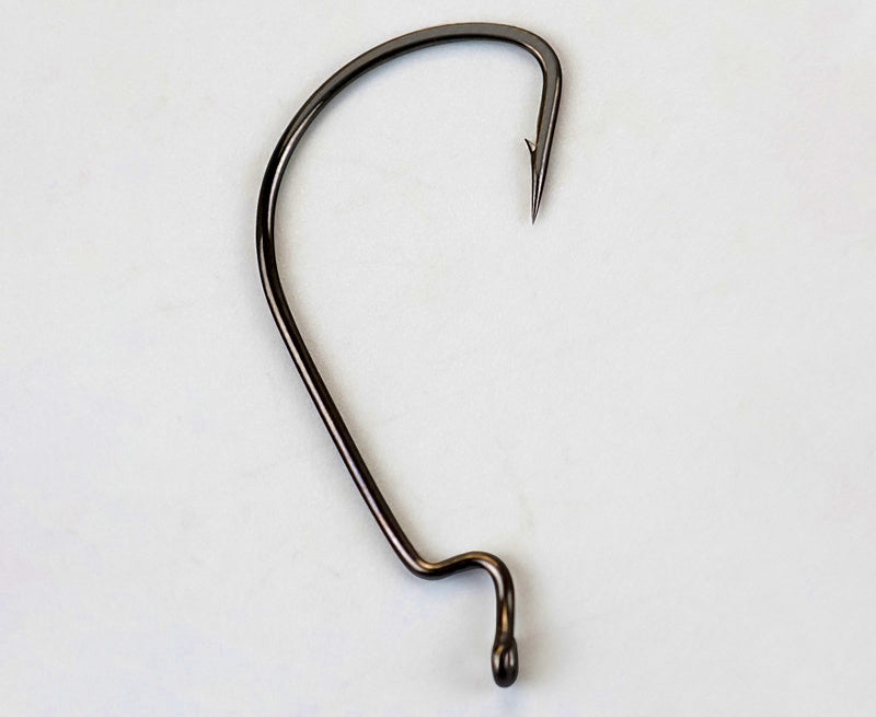 Wide Gap Offset Worm Hooks, Barbed, 50-Pack, Sizes 6 to 5/0 – product photo