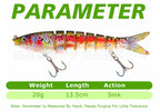 Multi-Jointed Swimbait Lure, 13.5 cm (5.3 in), 20 g (0.7 oz) – product photo