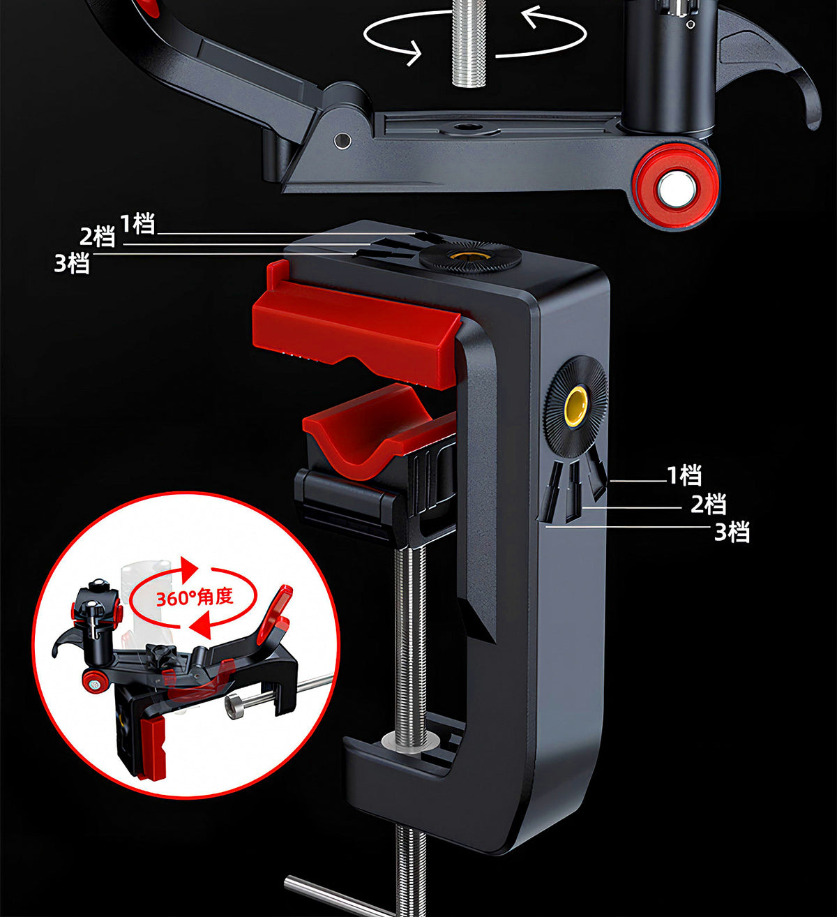 Boat Rod Holder Bracket, Stainless Steel Tripod Style – product photo