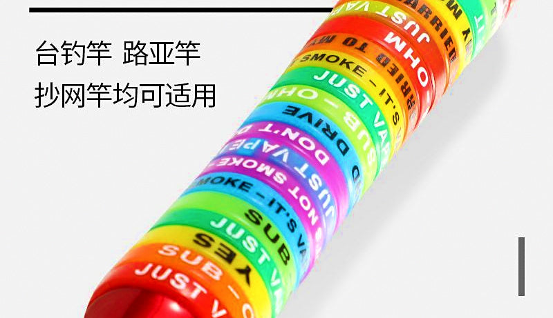 Silicone Rod Anti-Slip Rings & Butt Caps, Matte – product photo