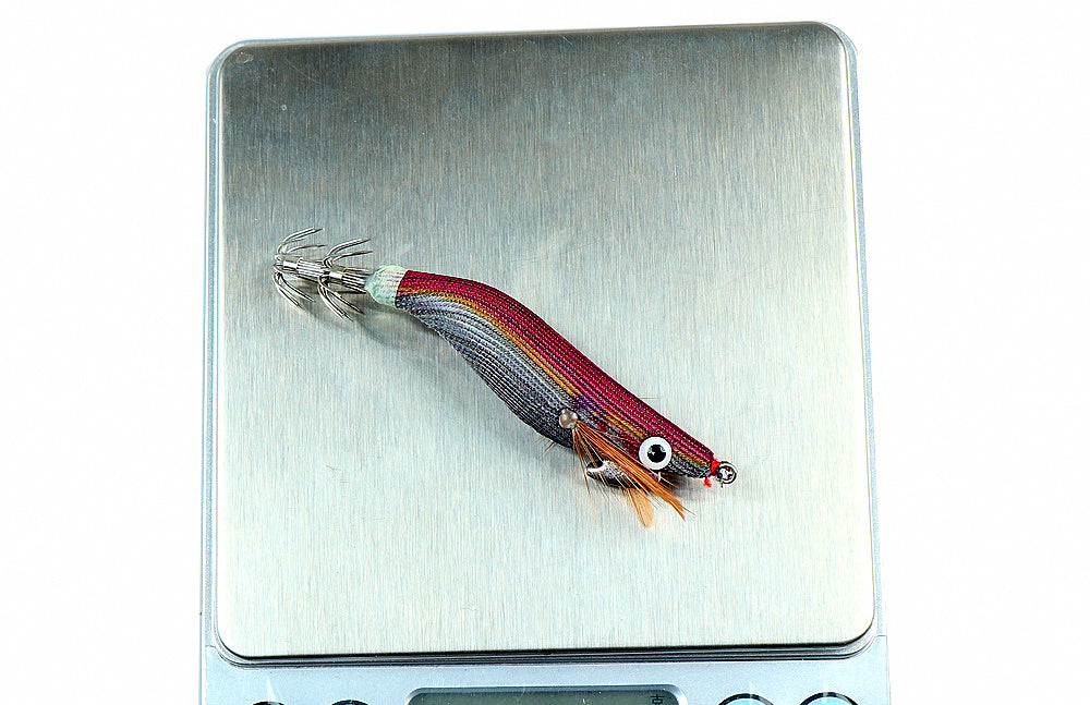 Glow Mini Wood Shrimp Squid Jig, 10-Pack, 1.5/1.8/2.2 Size – product photo