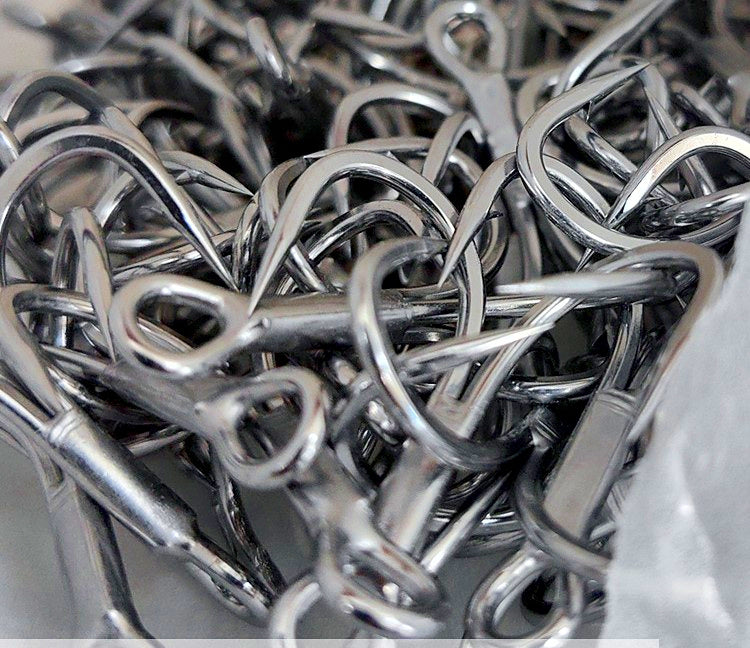 4X Strong Treble Hooks, Rust-Resistant Coating, Sizes 8–5/0 – product photo