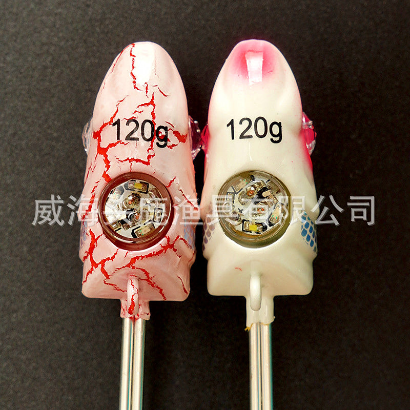 LED Flash Glow Jig w/ Double Hooks, 80–250 g (2.8–8.8 oz) – product photo