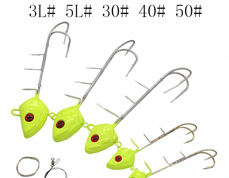 Glow Tenya Jig Head w/ Assist Hooks, 20–187 g (0.7–6.6 oz) – product photo
