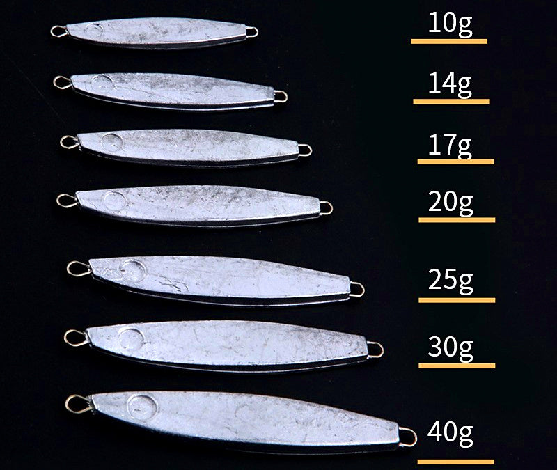 Unpainted Blank Metal Jigs, 10–40 g (0.35–1.4 oz) – product photo