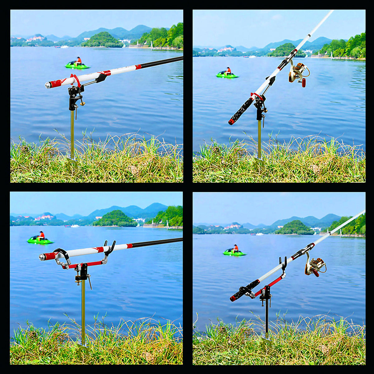 Telescoping Aluminum Rod Holder with Ground Spike – product photo