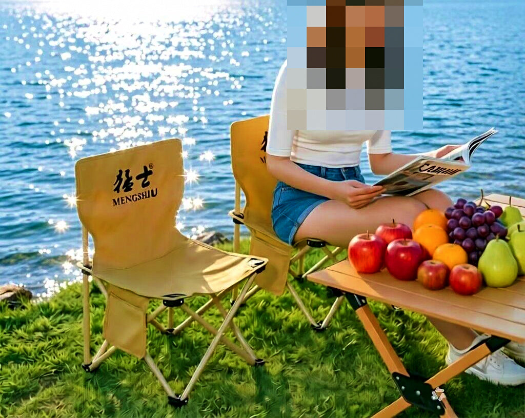 Portable Folding Chair, Oxford Cloth, Fishing & Camping – product photo