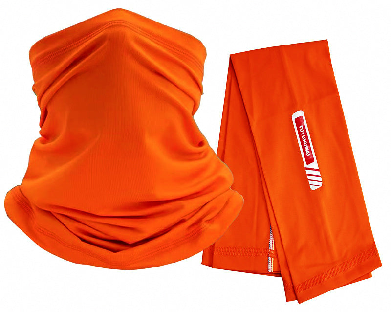 Sun Protection Face Mask & Arm Sleeves for Fishing, Nylon – product photo